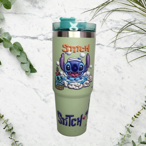 Foto 4 pulgar | Termo Stich De Acero Inoxidable 30 Onzas Con Popote