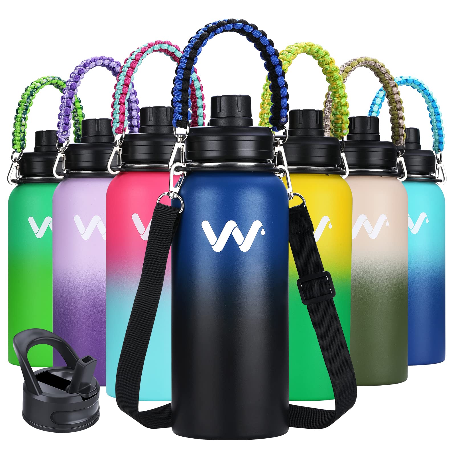 Botella De Agua Werewolves Con Aislamiento De Acero Inoxidable De 1,2 L, Color Azul - Venta Internacional.