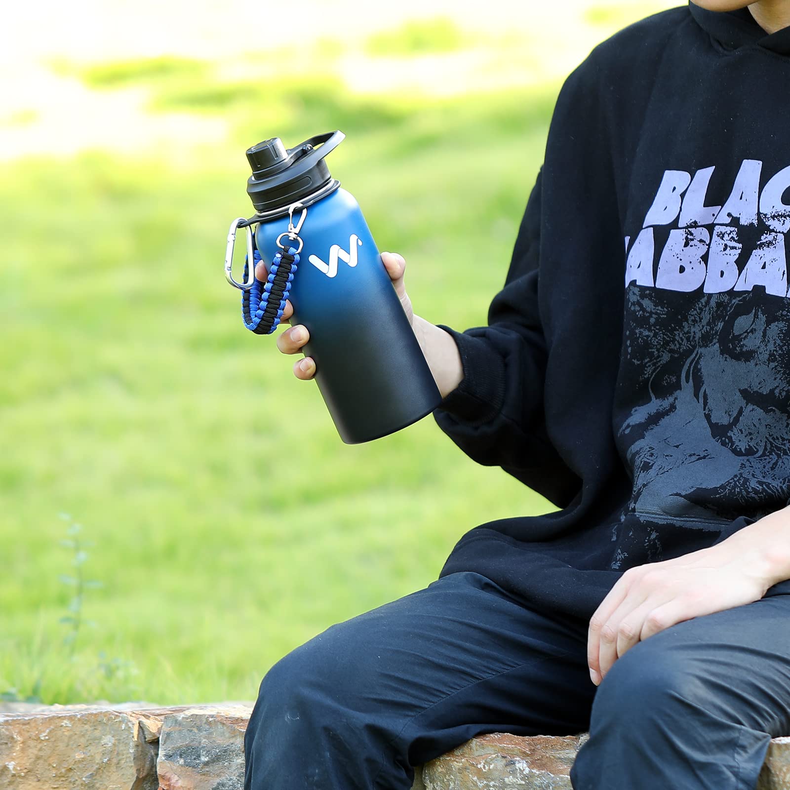 Foto 6 | Botella De Agua Werewolves Con Aislamiento De Acero Inoxidable De 1,2 L, Color Azul - Venta Internacional.