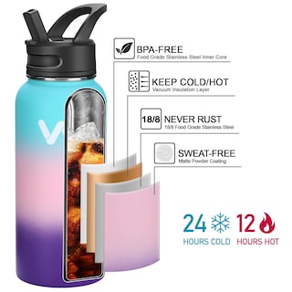 Foto 2 | Botella De Agua Werewolves Con Aislamiento De Acero Inoxidable 946 Ml - Venta Internacional.