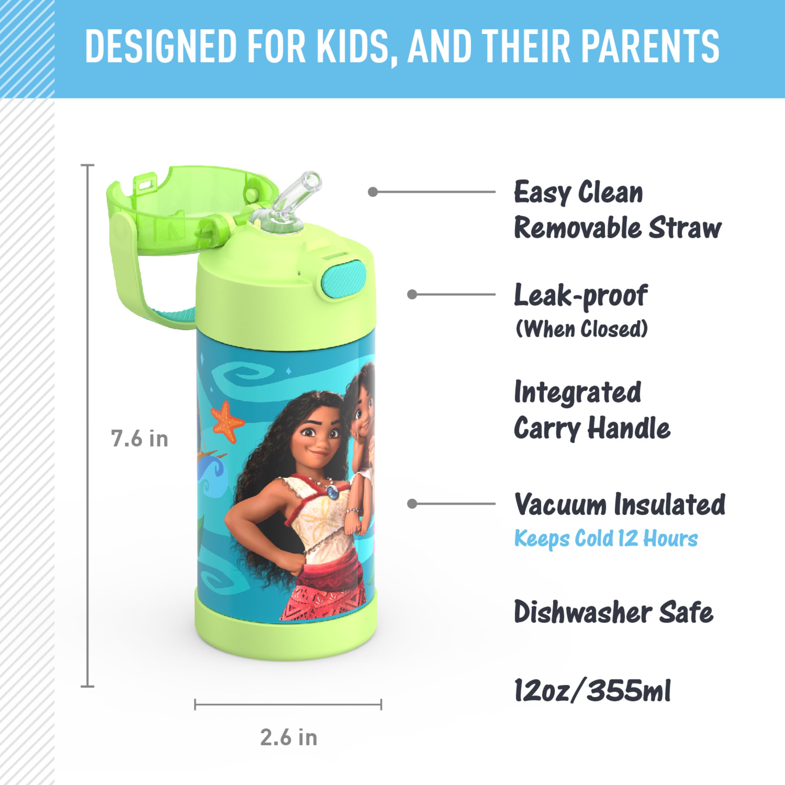 Foto 3 pulgar | Botella De Agua Thermos Funtainer Kids De Acero Inoxidable De 350 Ml - Venta Internacional.