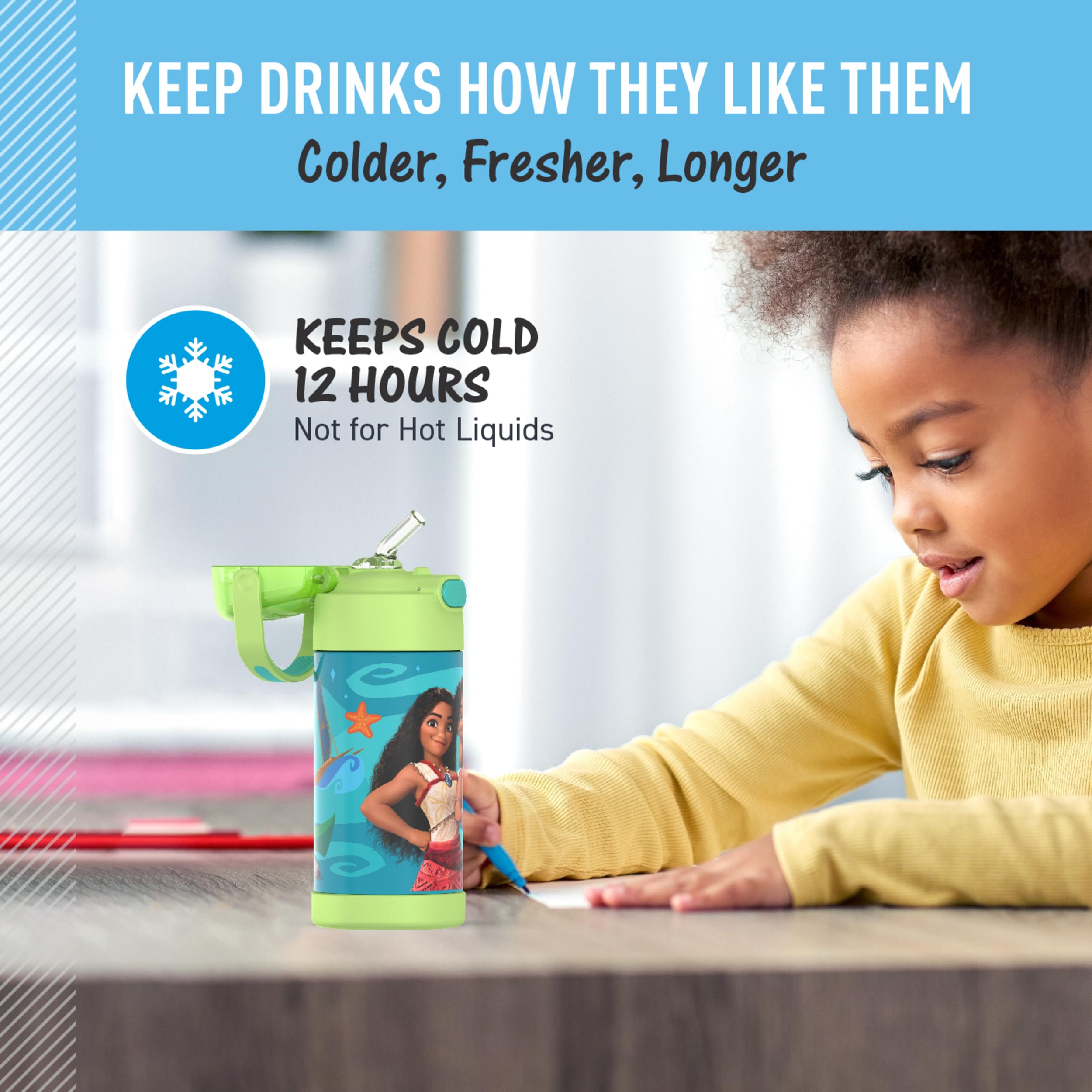 Foto 6 pulgar | Botella De Agua Thermos Funtainer Kids De Acero Inoxidable De 350 Ml - Venta Internacional.