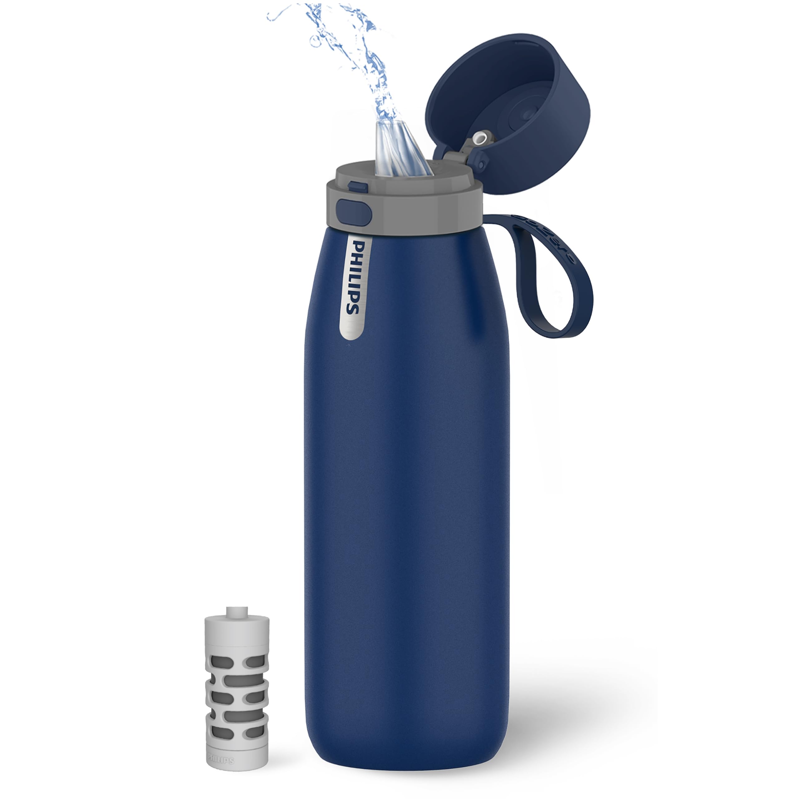Botella De Agua Philips De Acero Inoxidable Aislante De 950 Ml Con Filtro - Venta Internacional.