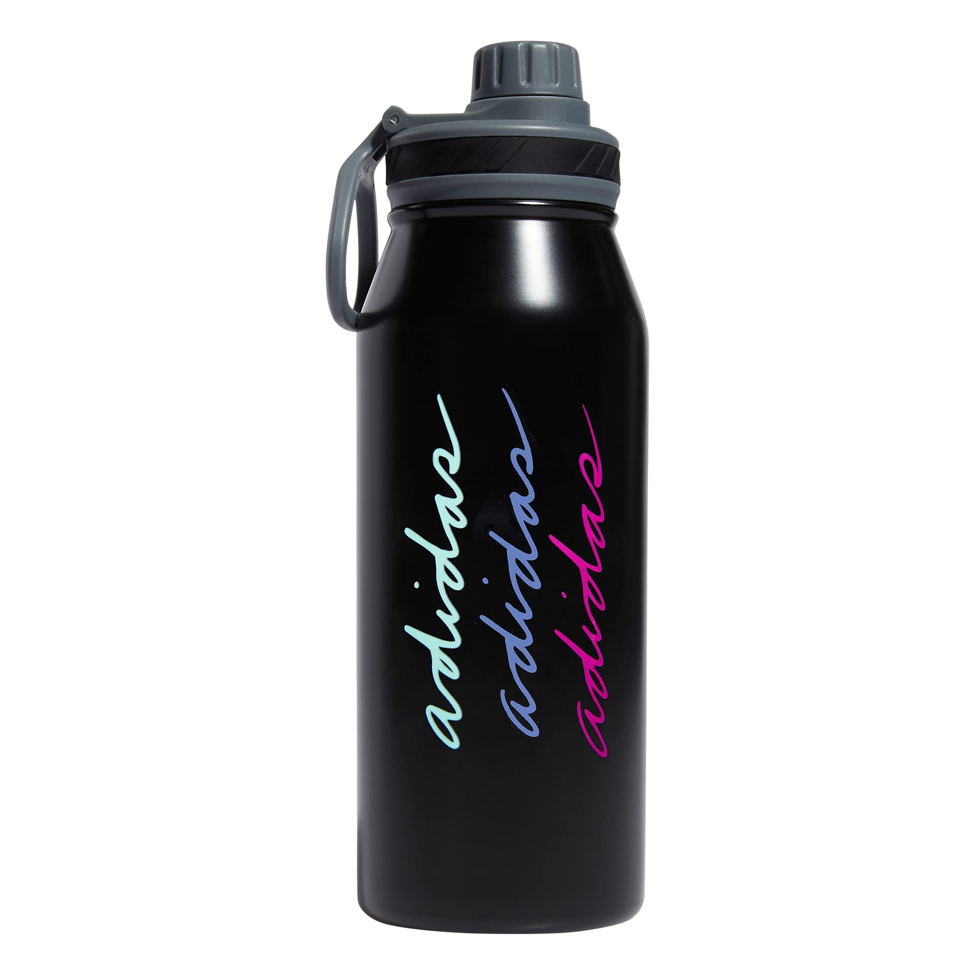 Botella De Agua Adidas Metal 1l Sellada Al Vacío Negro/pulse Mint - Venta Internacional.