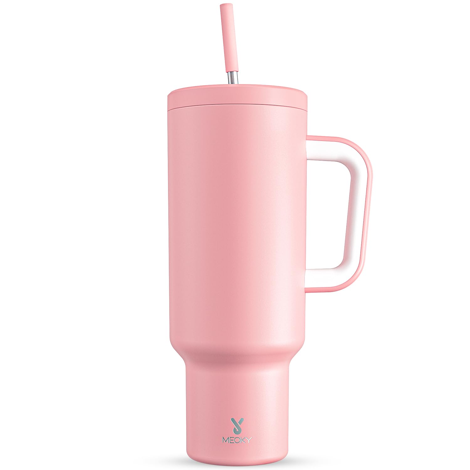 Foto 1 | Vaso Meoky De 1,5 L Con Asa, Tapa Y Pajita De Acero Inoxidable - Venta Internacional.