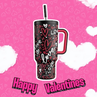 Foto 2 | Vaso Meoky 1183 Ml Con Mango Y Pajita De Acero Inoxidable - Venta Internacional.