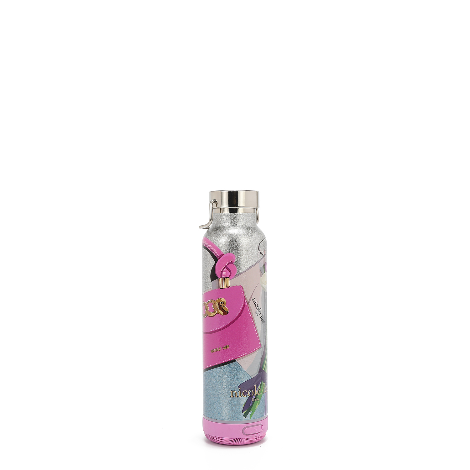 Foto 4 pulgar | Termo Nicole Lee Estampado Violet Blossom Ss25