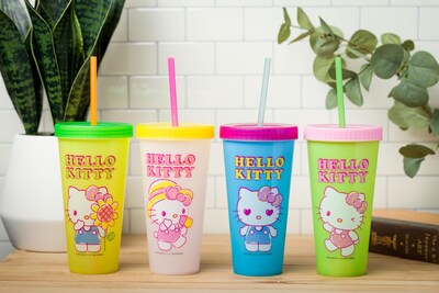Foto 7 | Set De Vasos Silver Buffalo Sanrio Hello Kitty De 700 Ml, Paquete De 4 - Venta Internacional.