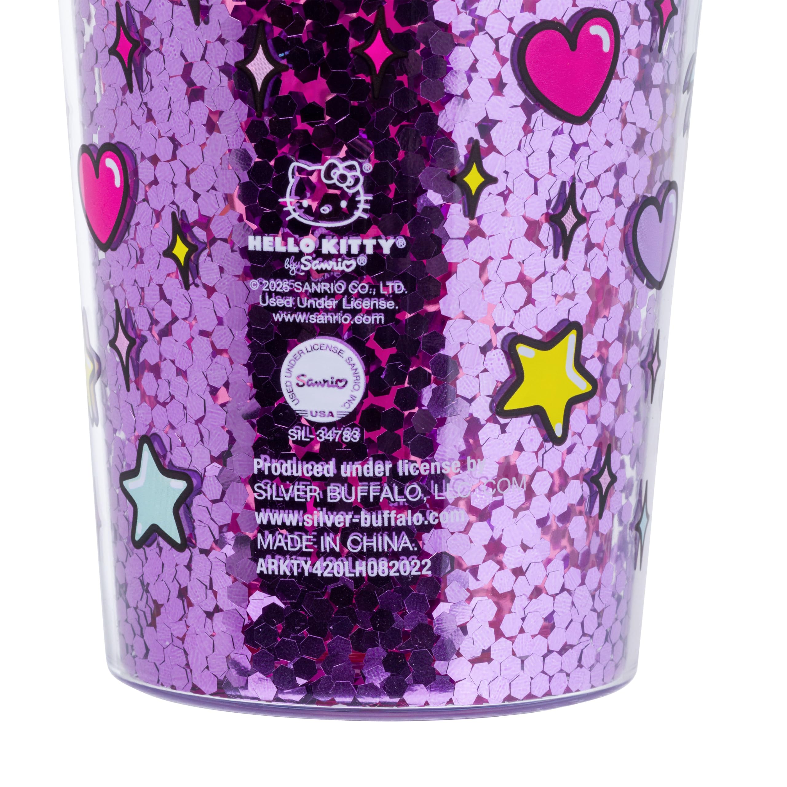 Foto 3 pulgar | Vaso Plateado Buffalo Sanrio Hello Kitty Rainbow 950 Ml - Venta Internacional.