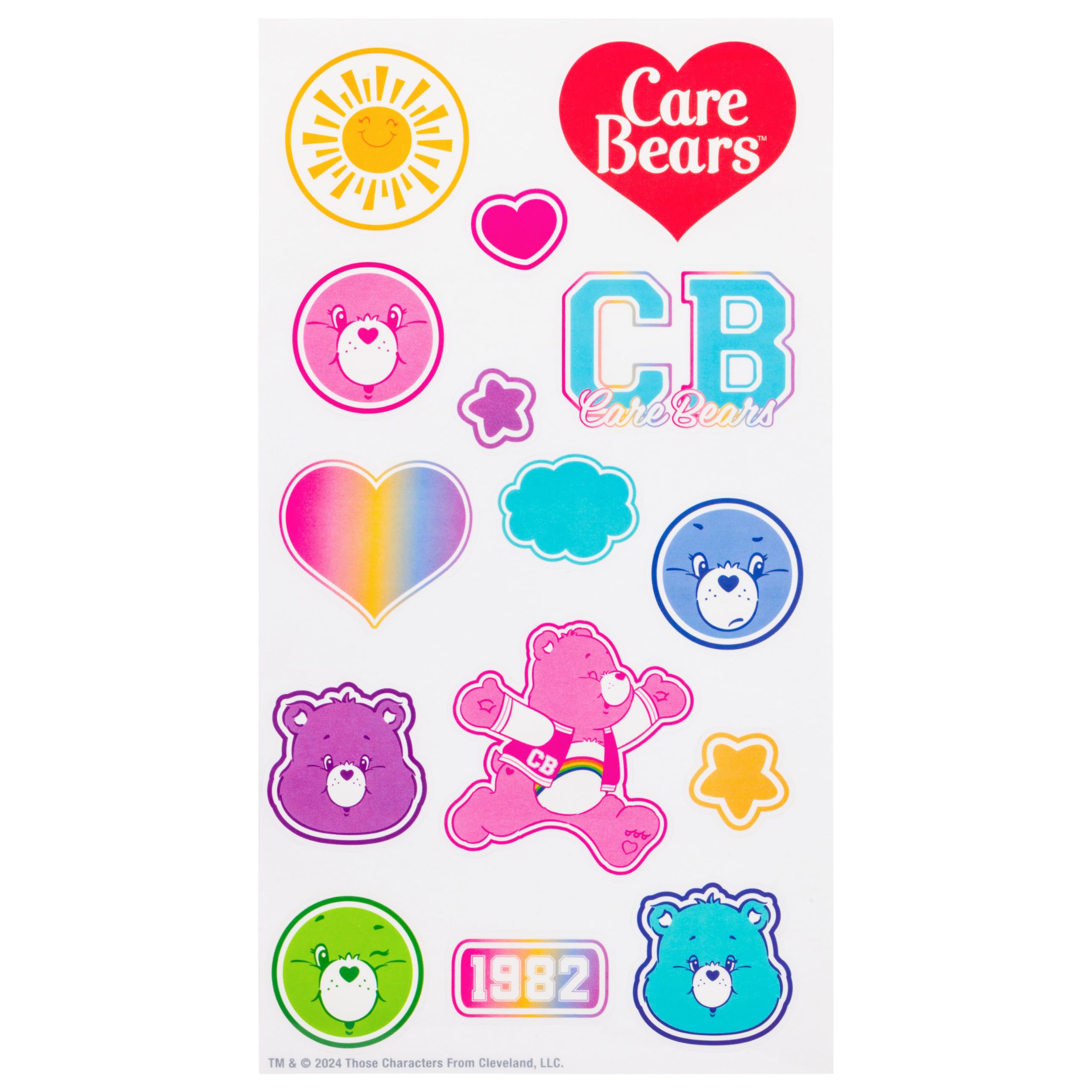Foto 5 | Botella De Plástico Silver Buffalo Care Bears De 32 Ml Con Juego De Pegatinas - Venta Internacional.