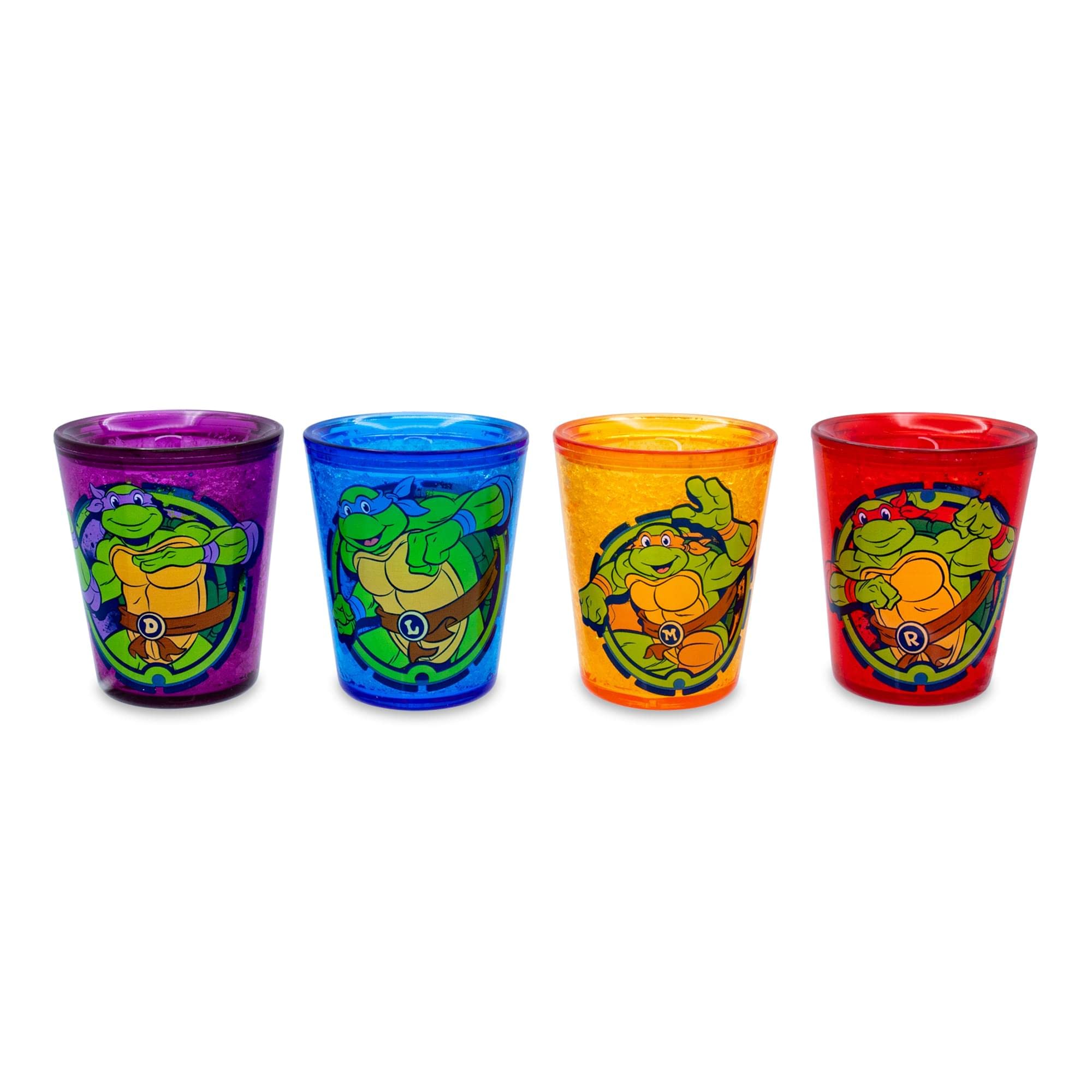 Foto 1 | Minicopas Silver Buffalo Teenage Mutant Ninja Turtles X4 - Venta Internacional.