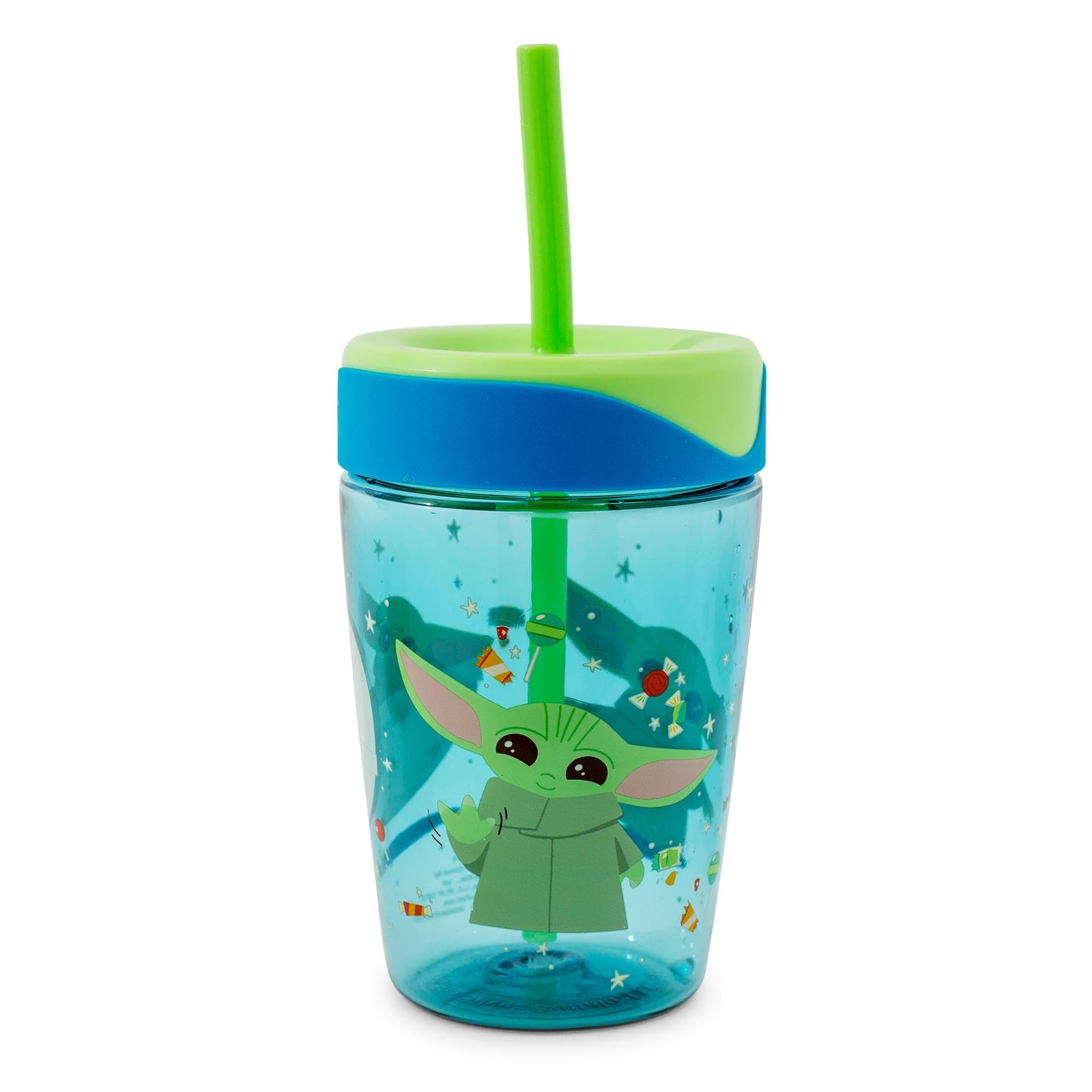 Foto 3 pulgar | Vaso De Viaje Plateado Buffalo Star Wars The Mandalorian Grogu Kids De Plástico, 530 Ml - Venta Internacional.