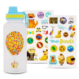Foto 1 | Botella De Agua Plateada Buffalo Disney Pixar Up De 950 Ml Con Pegatinas - Venta Internacional.