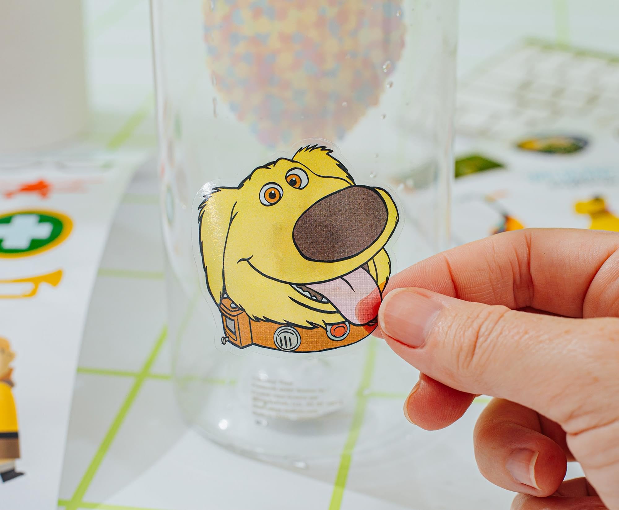 Foto 6 | Botella De Agua Plateada Buffalo Disney Pixar Up De 950 Ml Con Pegatinas - Venta Internacional.