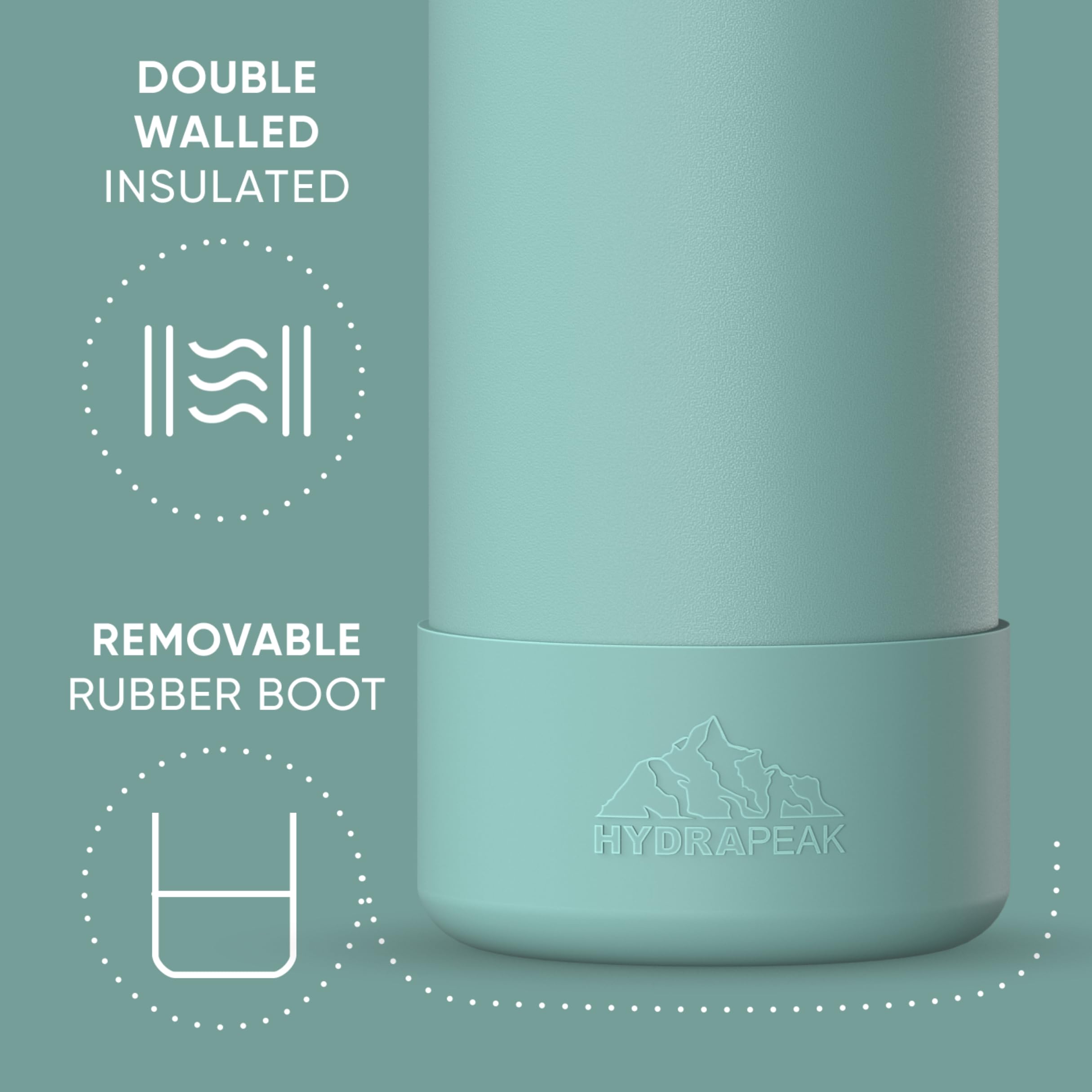 Foto 4 pulgar | Botella De Agua Hydrapeak Sport Con Aislamiento De Acero Inoxidable De 950 Ml - Venta Internacional.