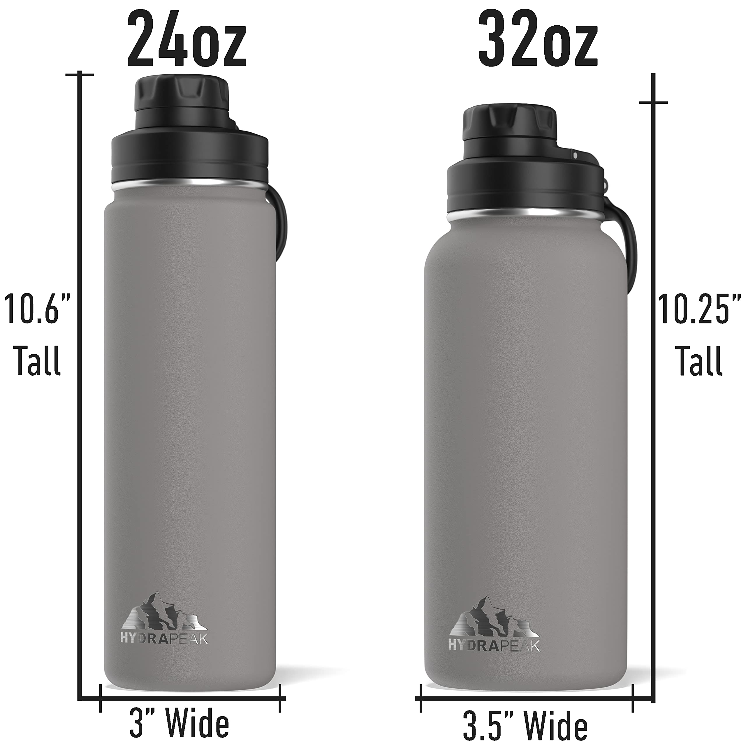 Foto 6 pulgar | Botella De Agua Hydrapeak Con Aislamiento De 950 Ml Con Tapa De Acero Inoxidable - Venta Internacional.