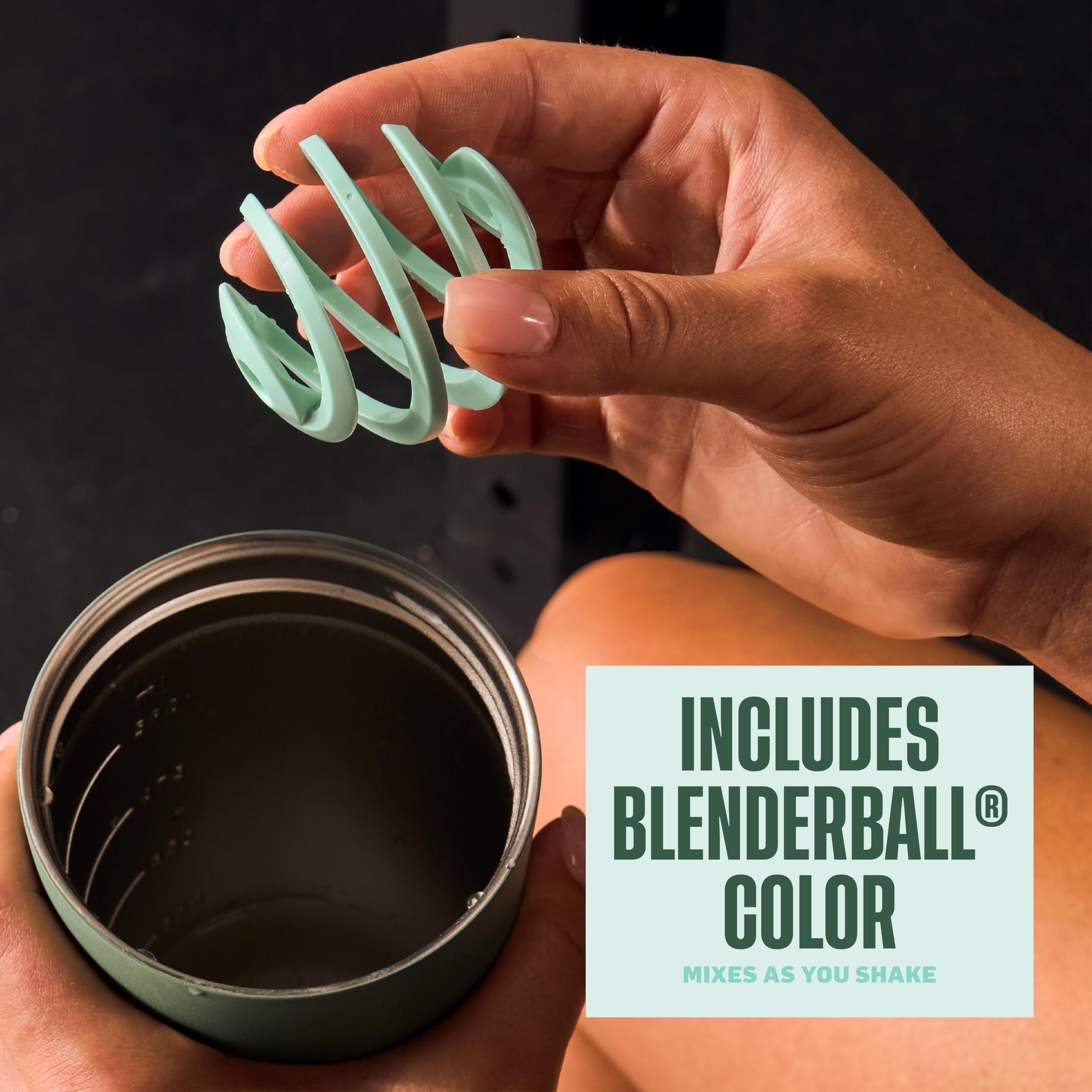 Foto 4 pulgar | Vaso Mezclador, Botella 2 En 1, Aislante, 710 Ml, Verde - Venta Internacional.
