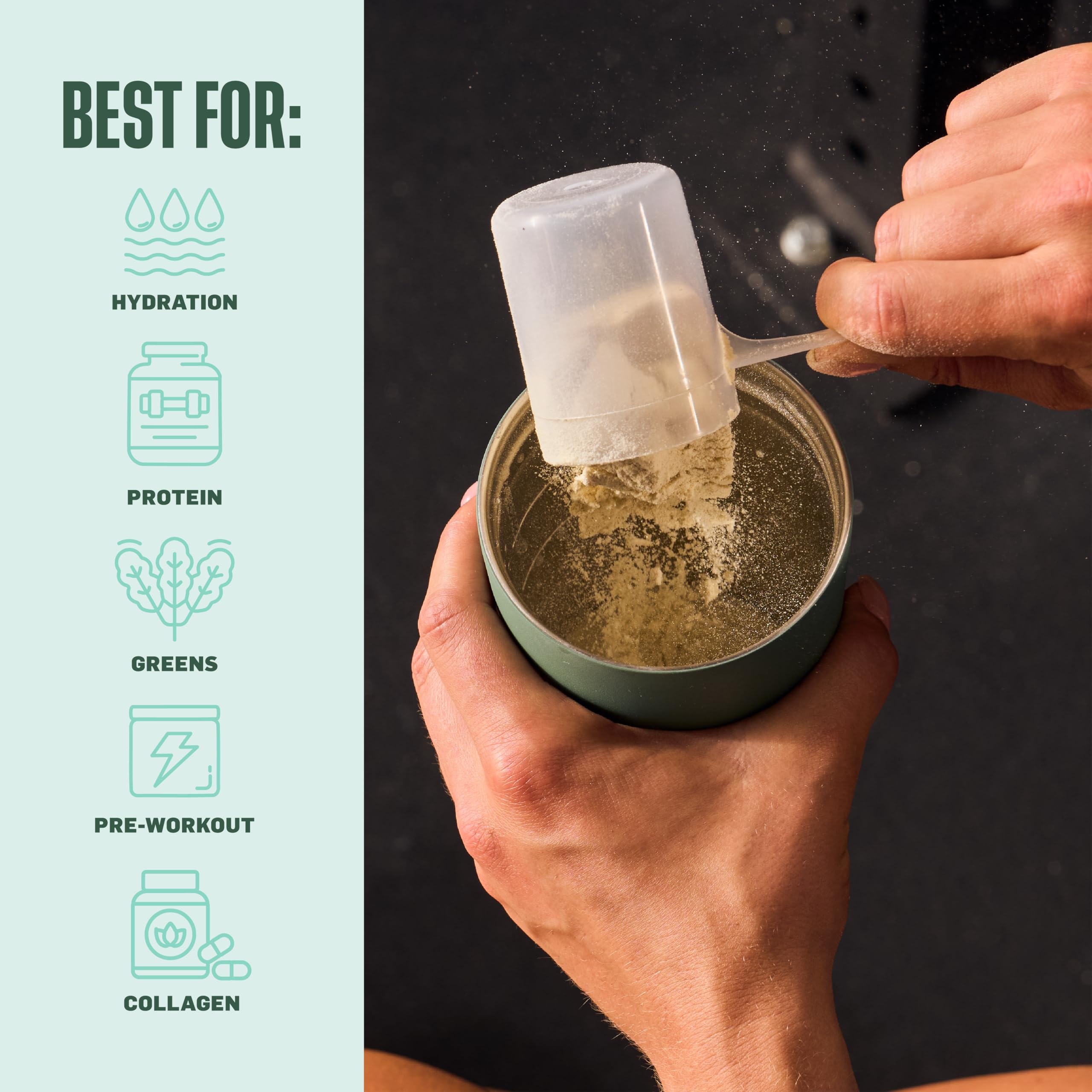 Foto 5 pulgar | Vaso Mezclador, Botella 2 En 1, Aislante, 710 Ml, Verde - Venta Internacional.