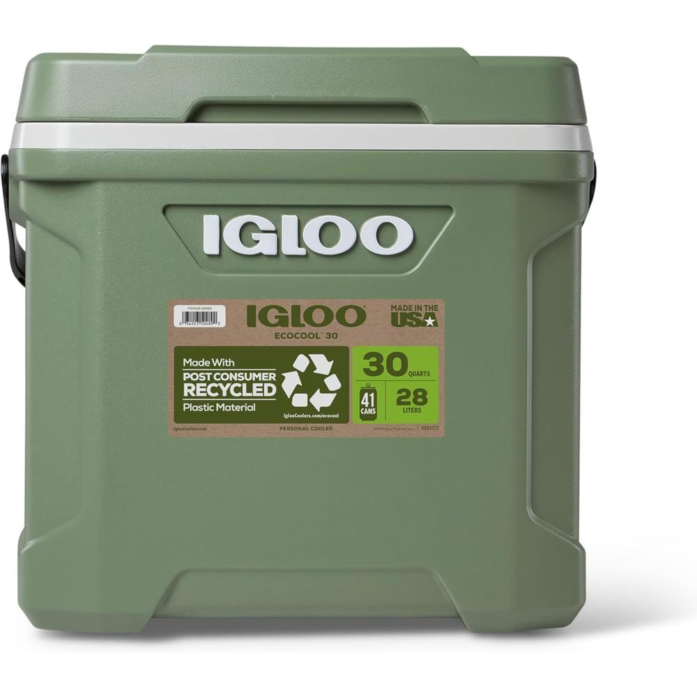 Foto 2 pulgar | Hielera 30 Qt Verde Ecológico Igloo