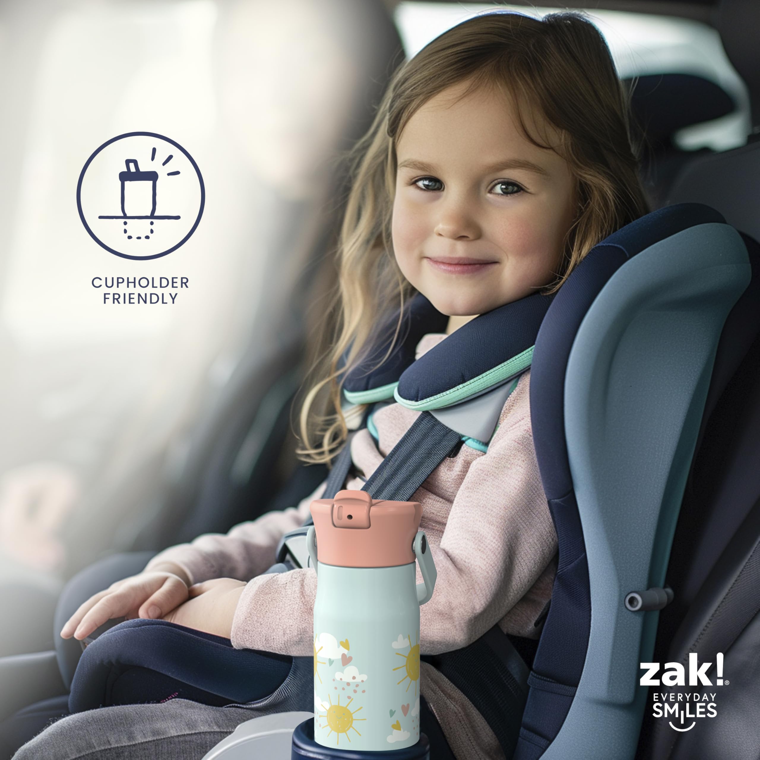 Foto 6 pulgar | Botella De Agua Zak Designs Harmony Disney De Acero Inoxidable De 400 Ml - Venta Internacional.