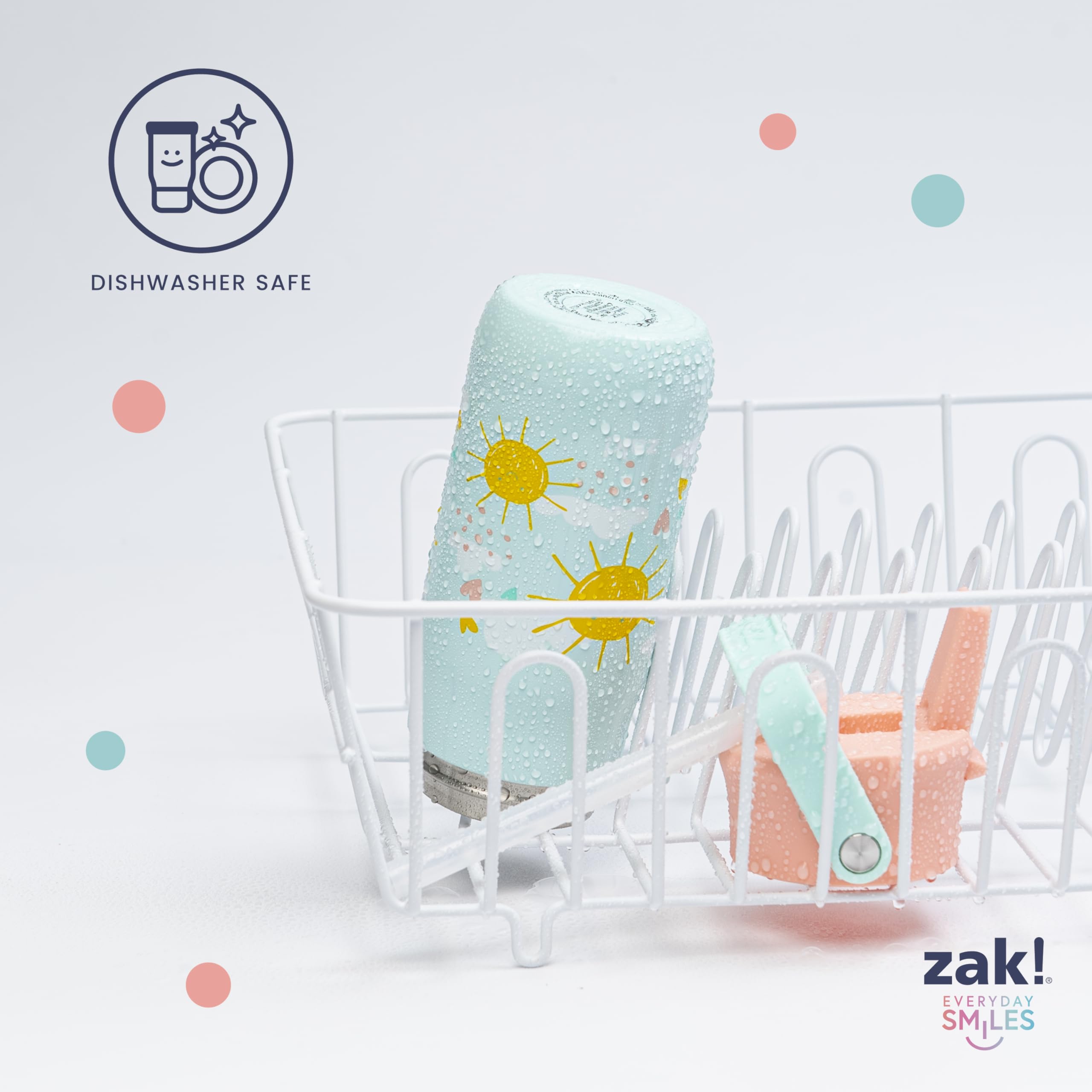 Foto 7 pulgar | Botella De Agua Zak Designs Harmony Disney De Acero Inoxidable De 400 Ml - Venta Internacional.