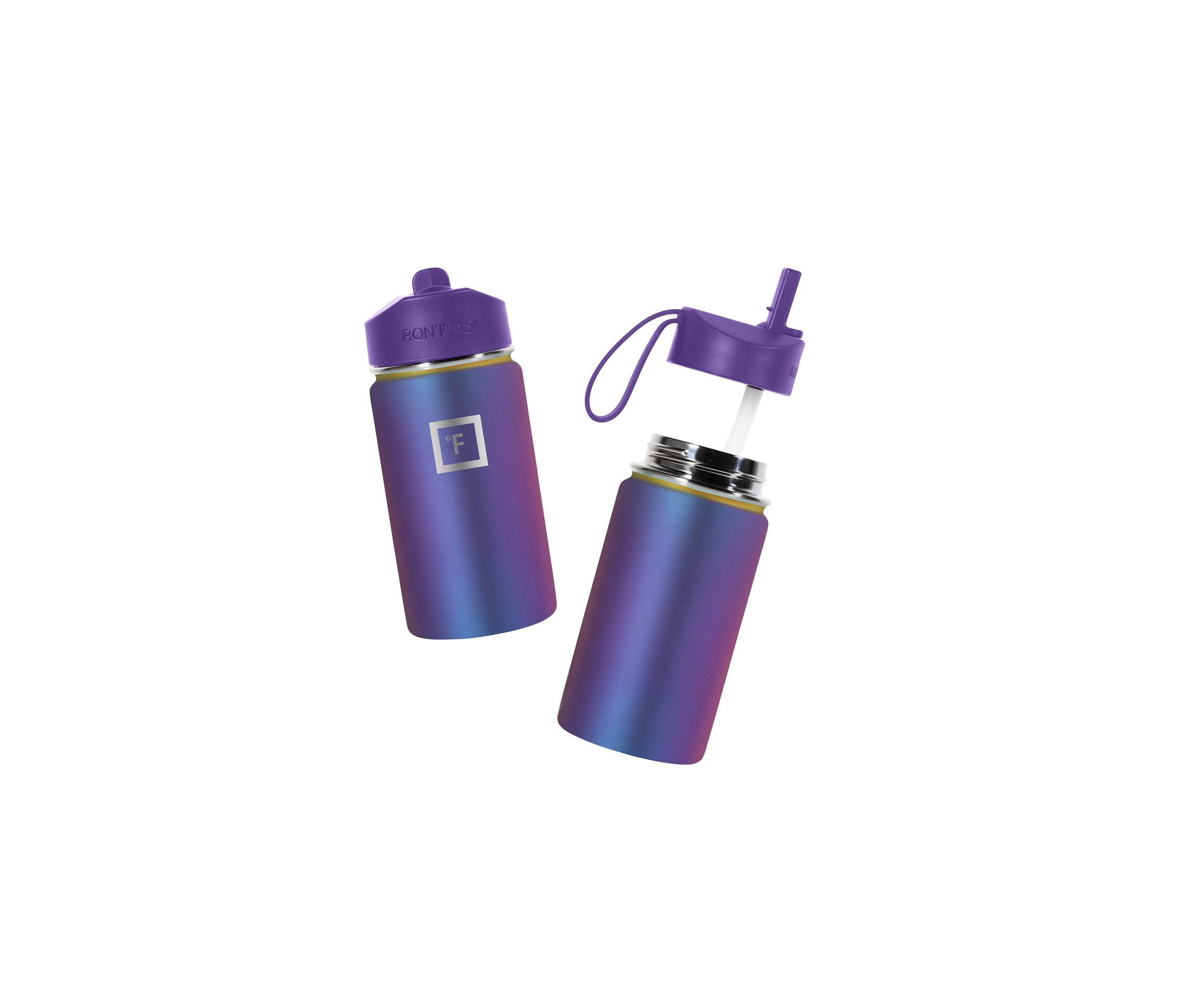 Foto 3 pulgar | Botella De Agua Iron °flask Kids Con Tapa De Pajita 400 Ml Aurora - Venta Internacional.