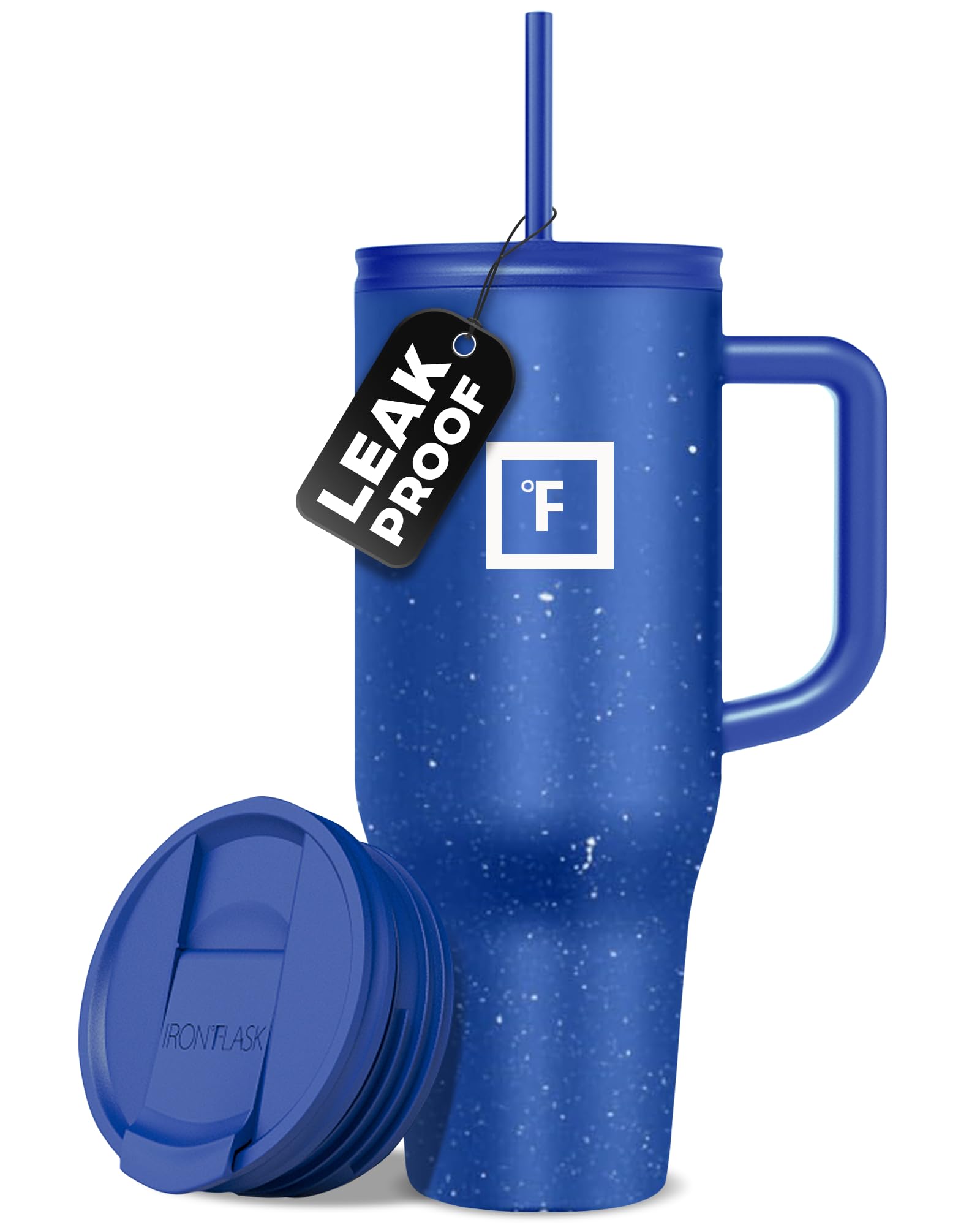 Taza Aislante Iron °flask Co-pilot Con Pajita Y Tapa Abatible, 1,2 L - Venta Internacional.
