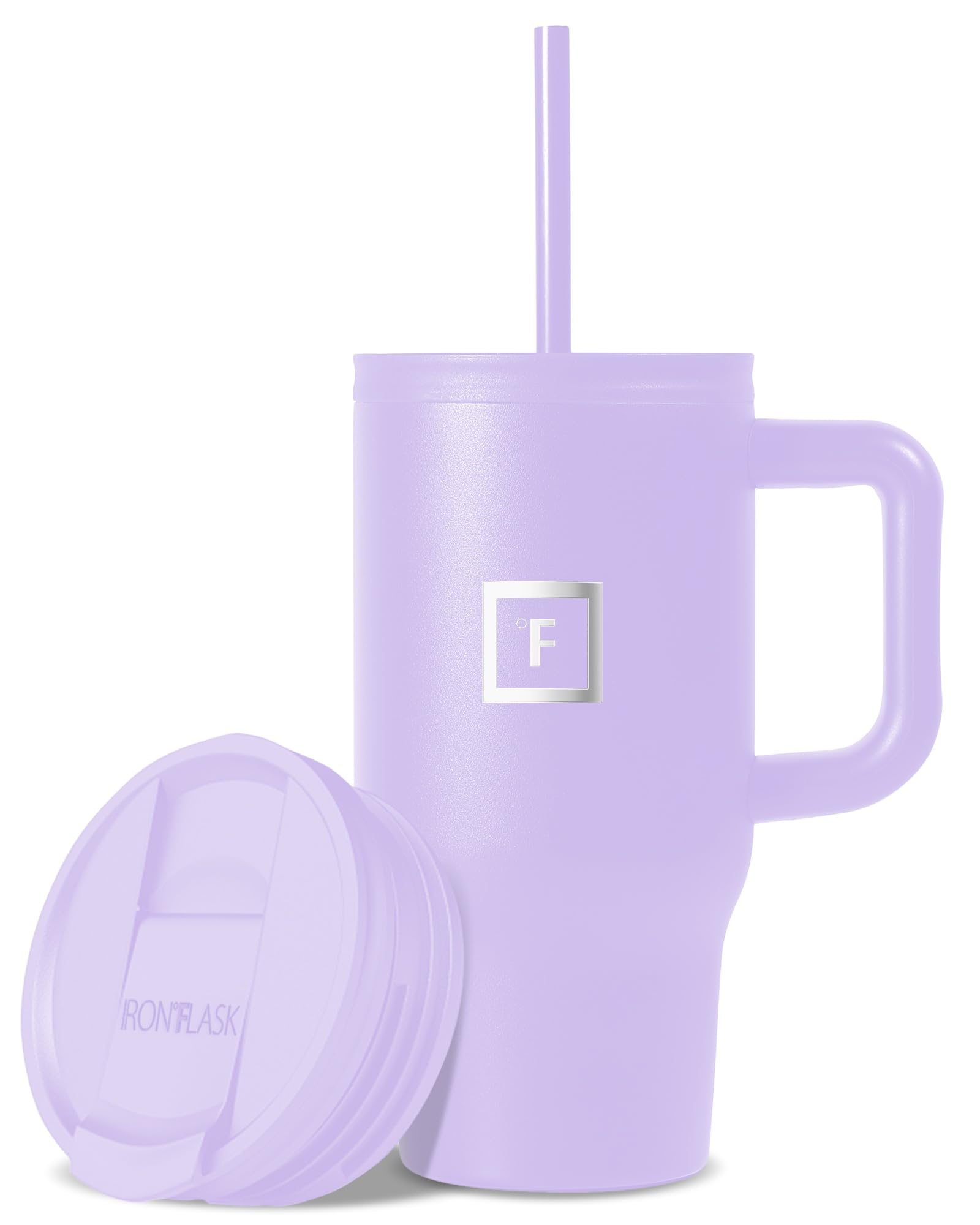 Taza Aislante Iron °flask Copilot Con Pajita Y Tapa Abatible, 500 Ml - Venta Internacional.