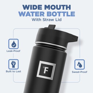 Foto 2 | Botella De Agua Iron °flask Camping & Hiking 650 Ml Black Marquina - Venta Internacional.