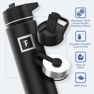 Foto 5 | Botella De Agua Iron °flask Camping & Hiking 650 Ml Black Marquina - Venta Internacional.