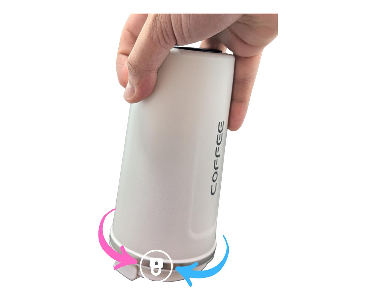 Foto 7 pulgar | Termo Gohan Solves Blanco de Acero Inoxidable 510 ml