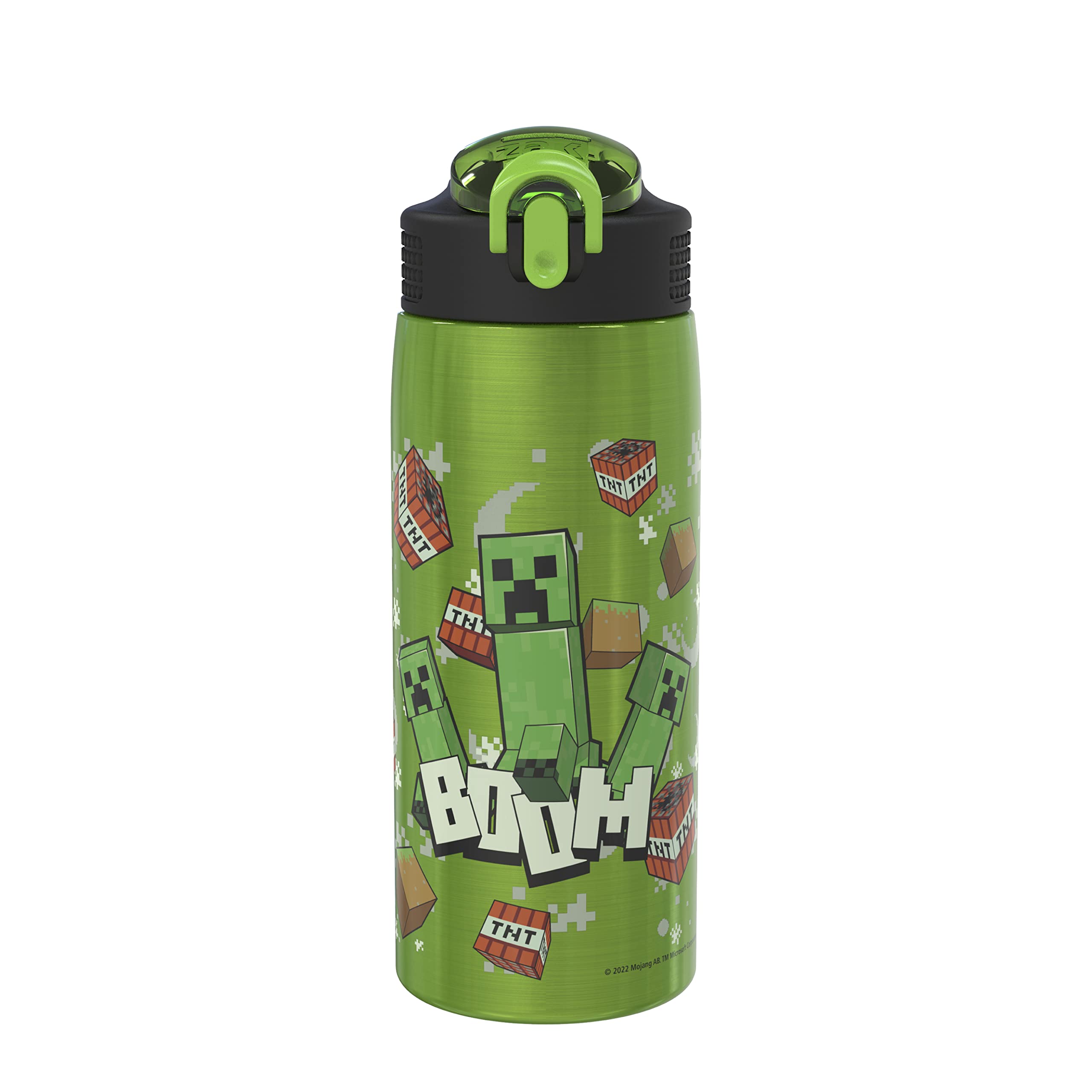 Foto 2 pulgar | Botella De Agua Zak Designs Minecraft 560 Ml De Acero Inoxidable - Venta Internacional.