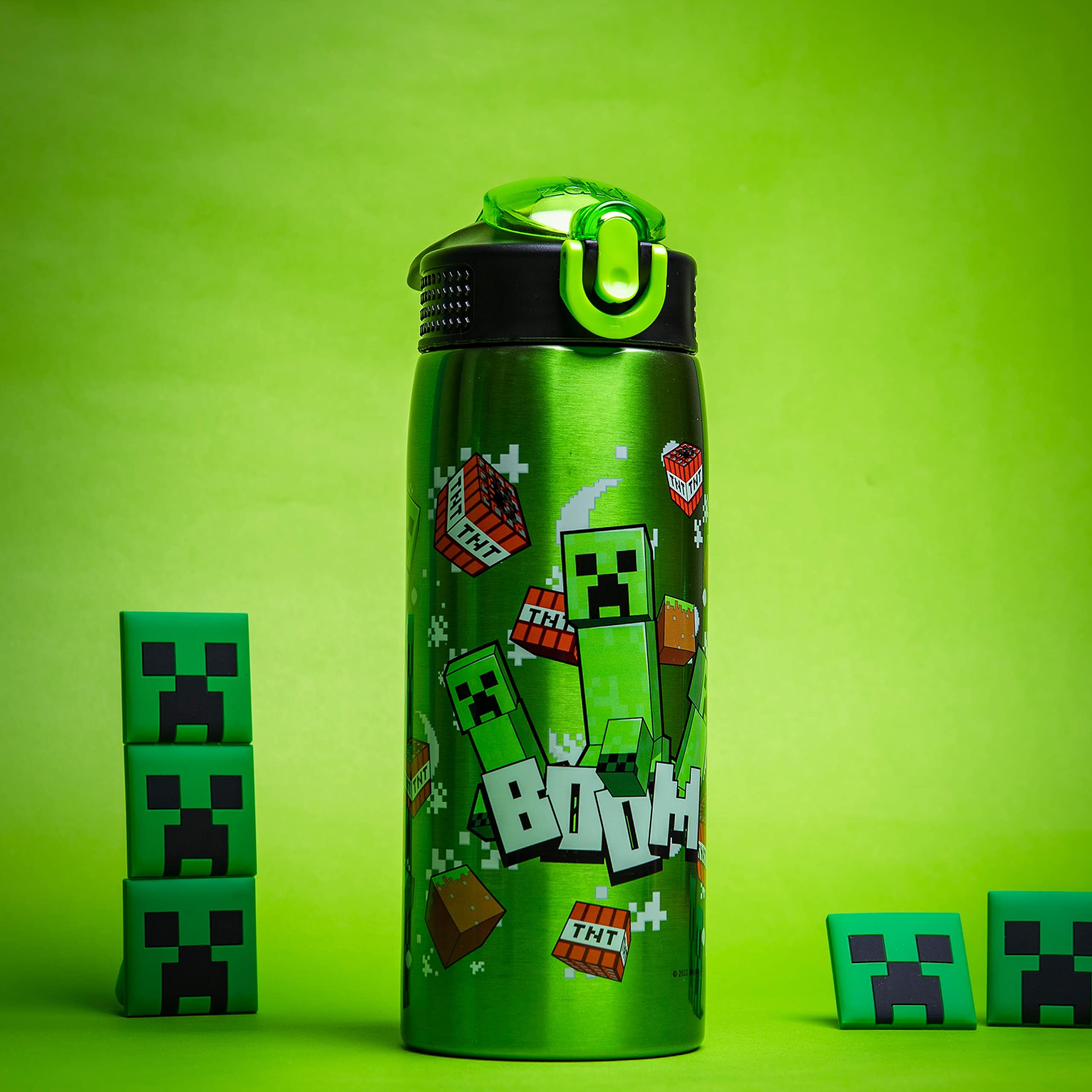 Foto 4 pulgar | Botella De Agua Zak Designs Minecraft 560 Ml De Acero Inoxidable - Venta Internacional.