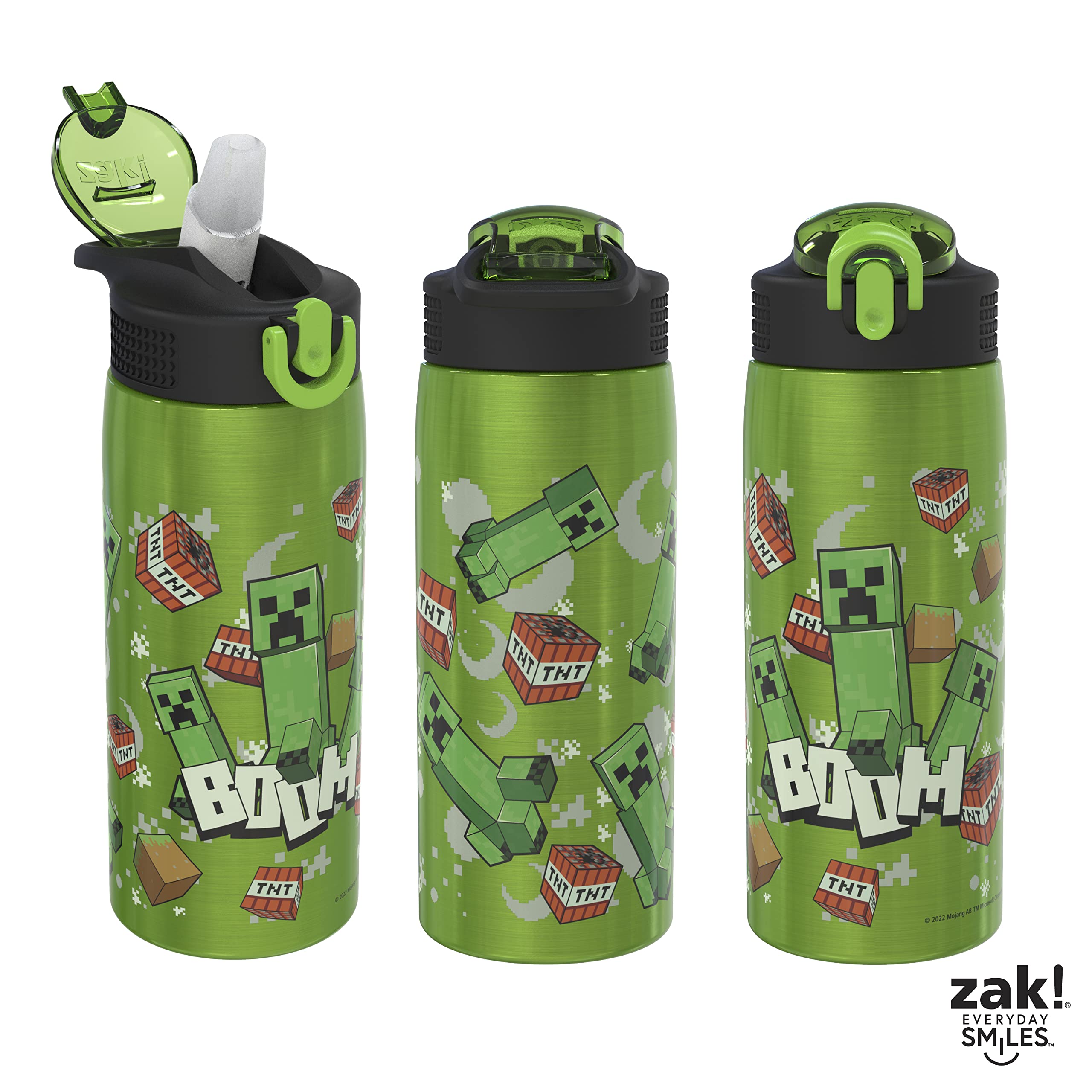 Foto 7 pulgar | Botella De Agua Zak Designs Minecraft 560 Ml De Acero Inoxidable - Venta Internacional.