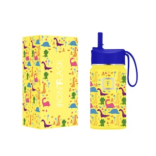 Foto 1 | Botella De Agua Iron °flask Kids Dino Mates De 400 Ml Con Tapa De Pajita - Venta Internacional.