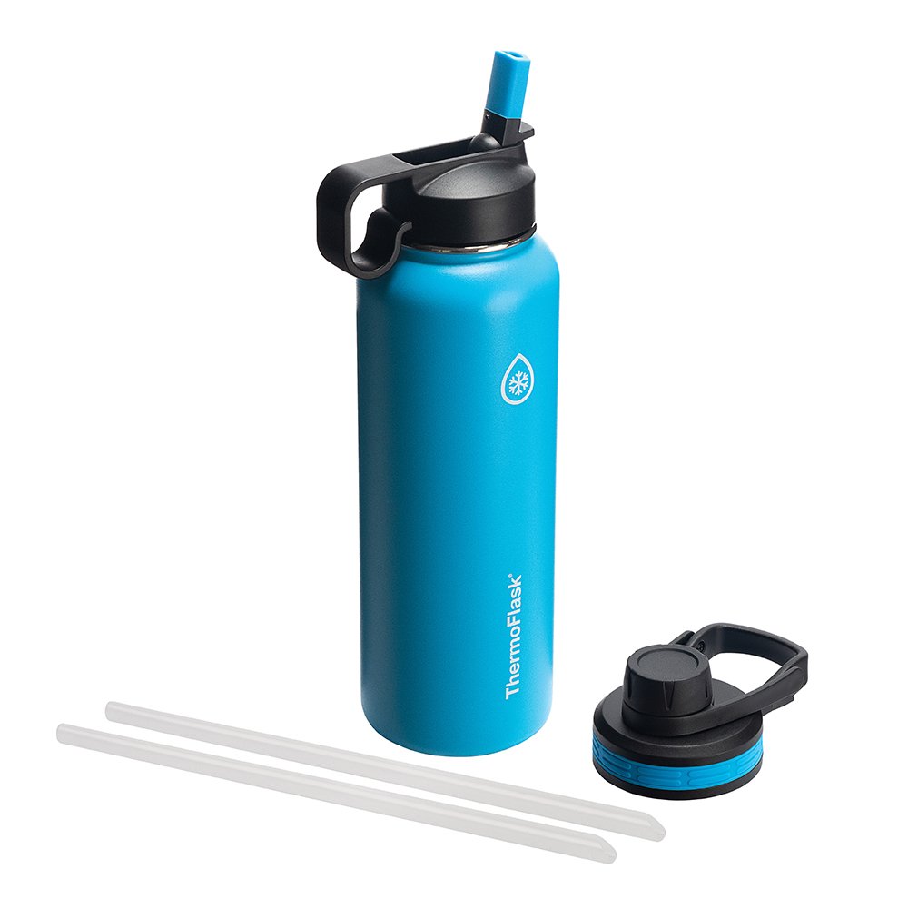 Botella De Agua Capri Thermoflask 1.2 L Con Tapón Y Pajita - Venta Internacional.