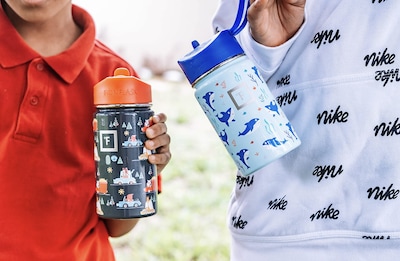 Foto 5 | Botella De Agua Iron °flask Kids Con Tapa De Pajita, 400 Ml, Acero Inoxidable - Venta Internacional.