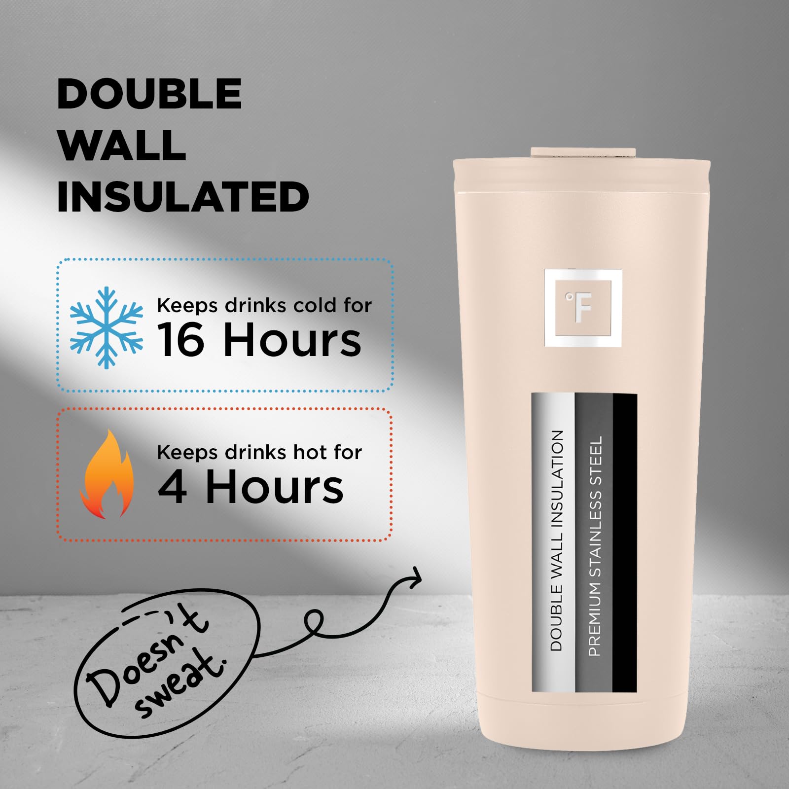 Foto 4 pulgar | Vaso Iron °flask Classic 2.0 De Acero Inoxidable, 710 Ml, Arena - Venta Internacional.