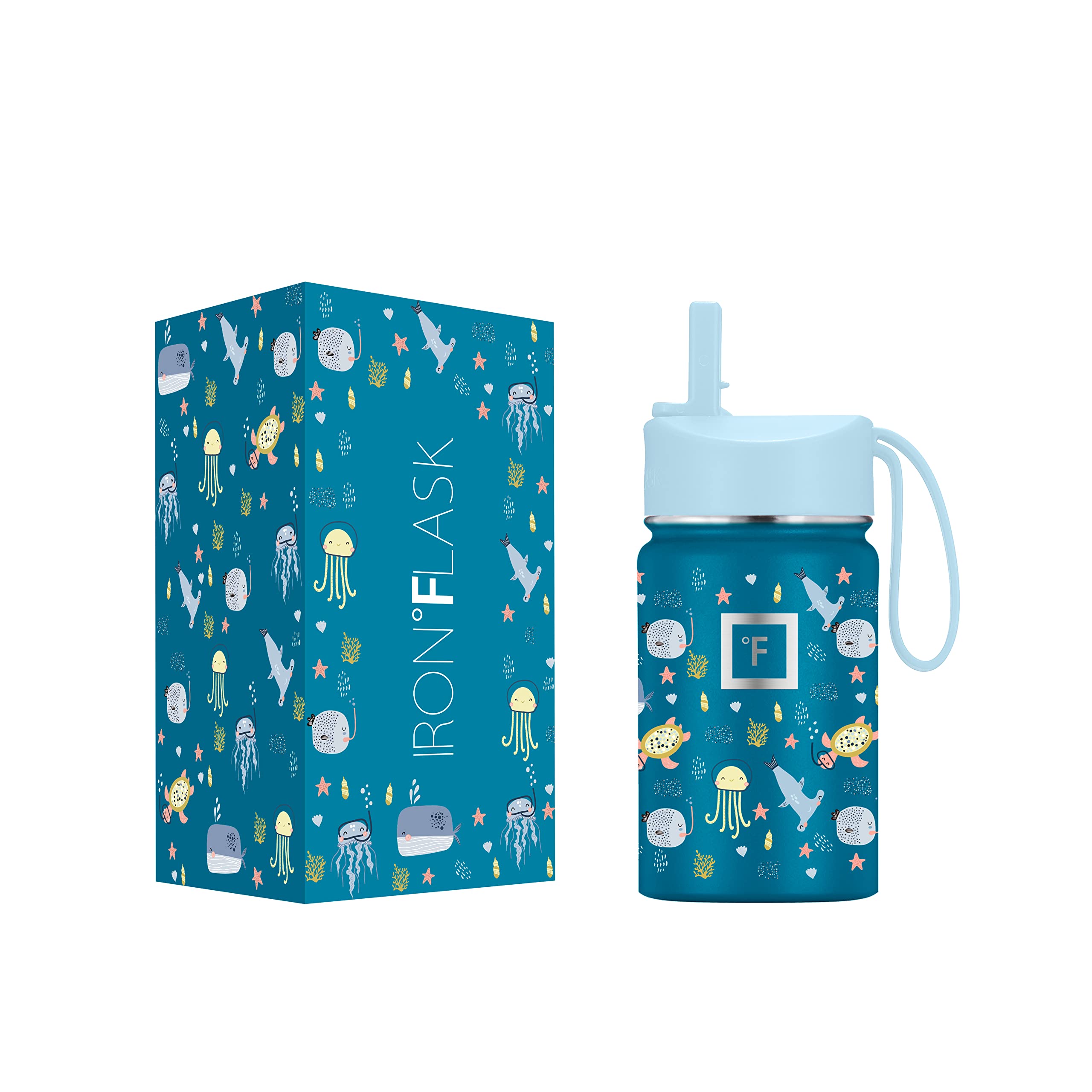 Botella De Agua Iron °flask Kids De 300 Ml Con Aislamiento Al Vacío - Venta Internacional.