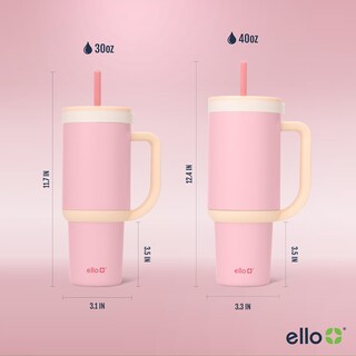 Foto 7 | Vaso Ello Oasis De 900 Ml Con Asa Y Pajita Retráctil - Venta Internacional.