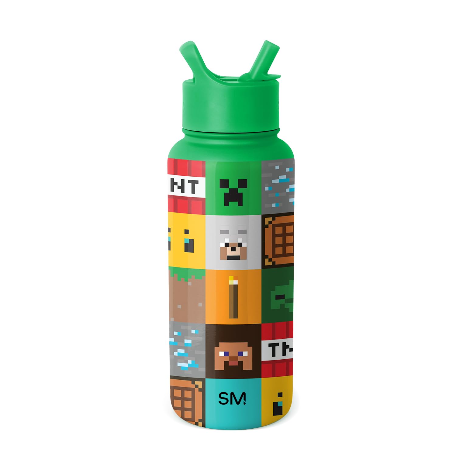 Botella De Agua Simple Y Moderna De Minecraft Con Aislamiento Al Vacío - Venta Internacional.