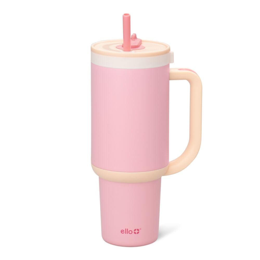 Vaso Ello Oasis De 1,2 Litros Con Asa Y Pajita Retráctil Sunrise - Venta Internacional.