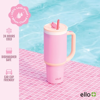 Foto 3 | Vaso Ello Oasis De 1,2 Litros Con Asa Y Pajita Retráctil Sunrise - Venta Internacional.