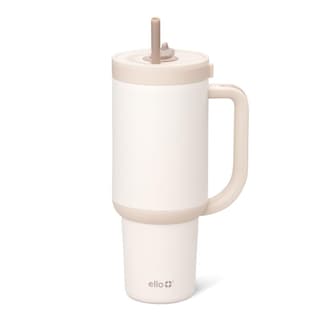 Foto 1 | Vaso Ello Oasis De 1,2 Litros Con Asa Y Pajita Retráctil, Color Crema - Venta Internacional.