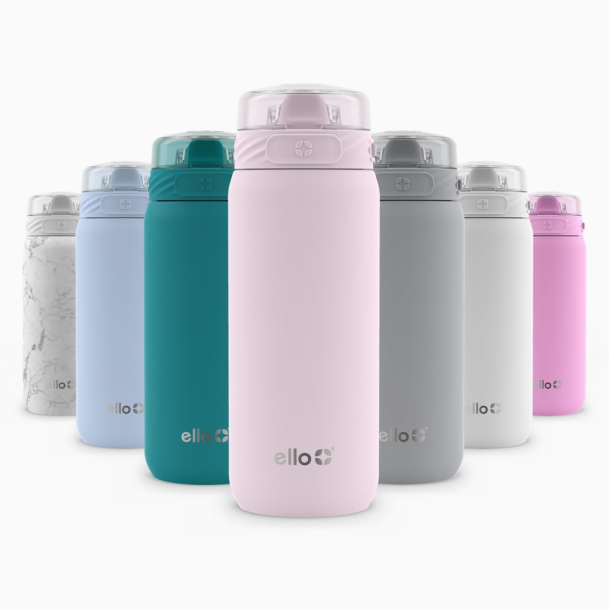 Botella De Agua Ello Cooper 530 Ml De Acero Inoxidable, Cachemir, Color Rosa - Venta Internacional.