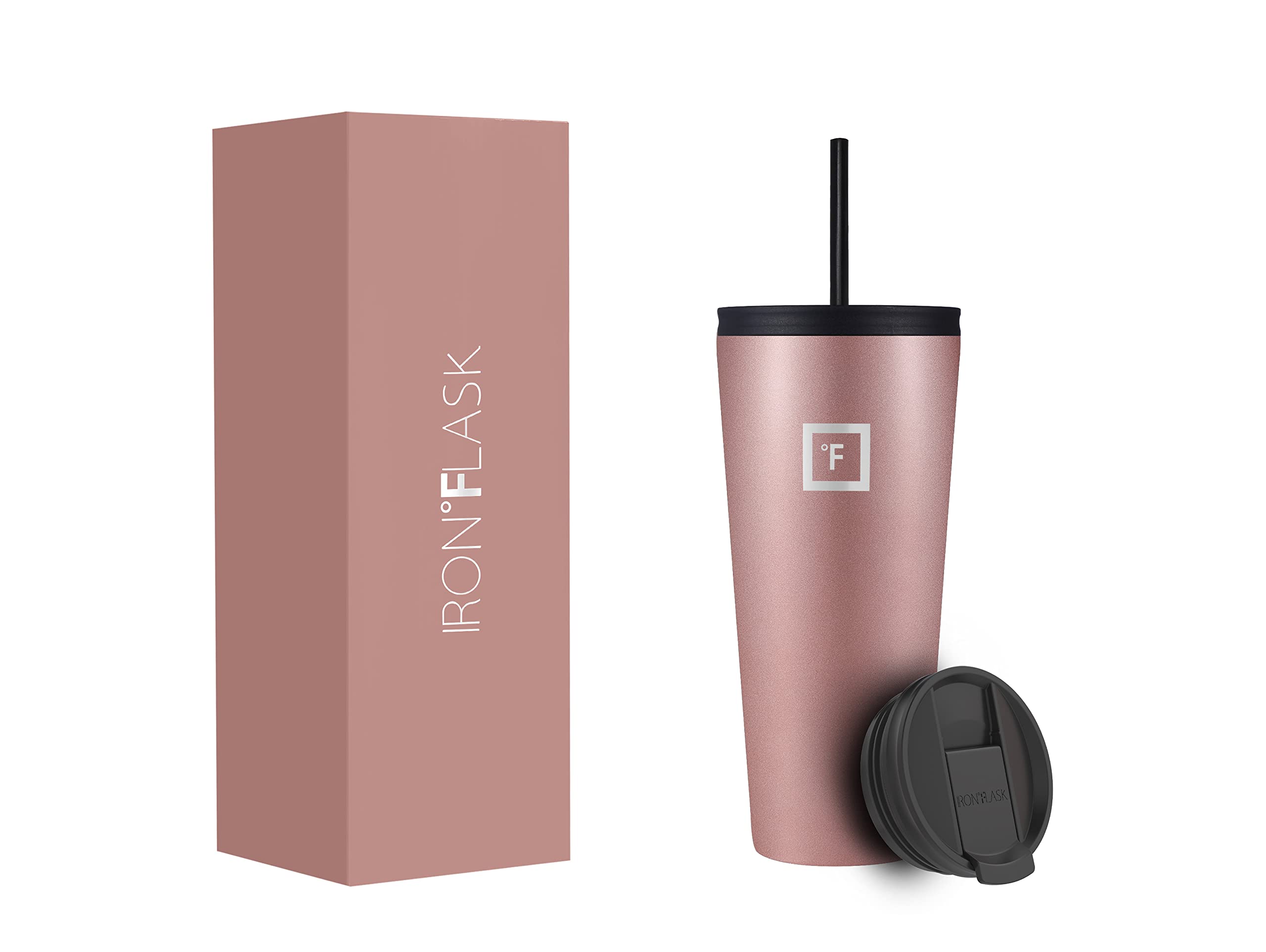 Vaso Iron °flask Classic 2.0 Con Aislamiento Al Vacío, 950 Ml, Oro Rosa - Venta Internacional.