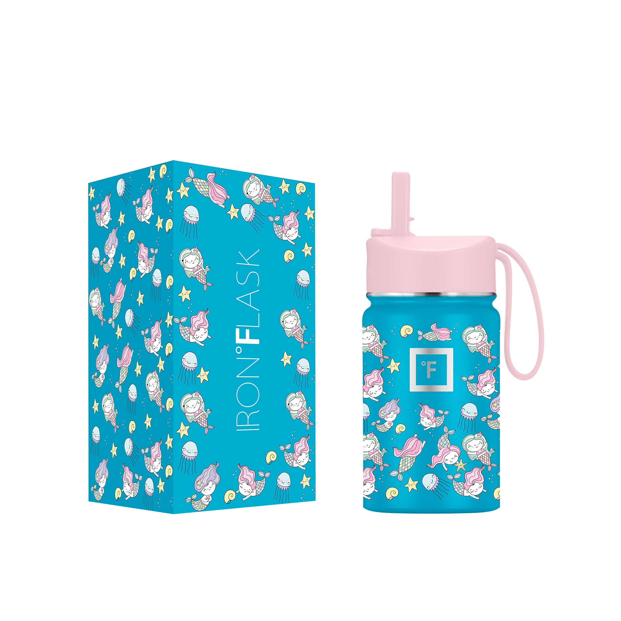 Botella De Agua Iron °flask Kids De 300 Ml Con Aislamiento Al Vacío - Venta Internacional.