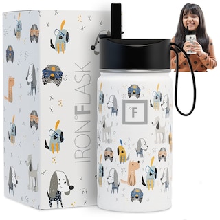 Foto 1 | Botella De Agua Iron °flask Kids Puppy Land De 400 Ml Con Tapa De Pajita - Venta Internacional.