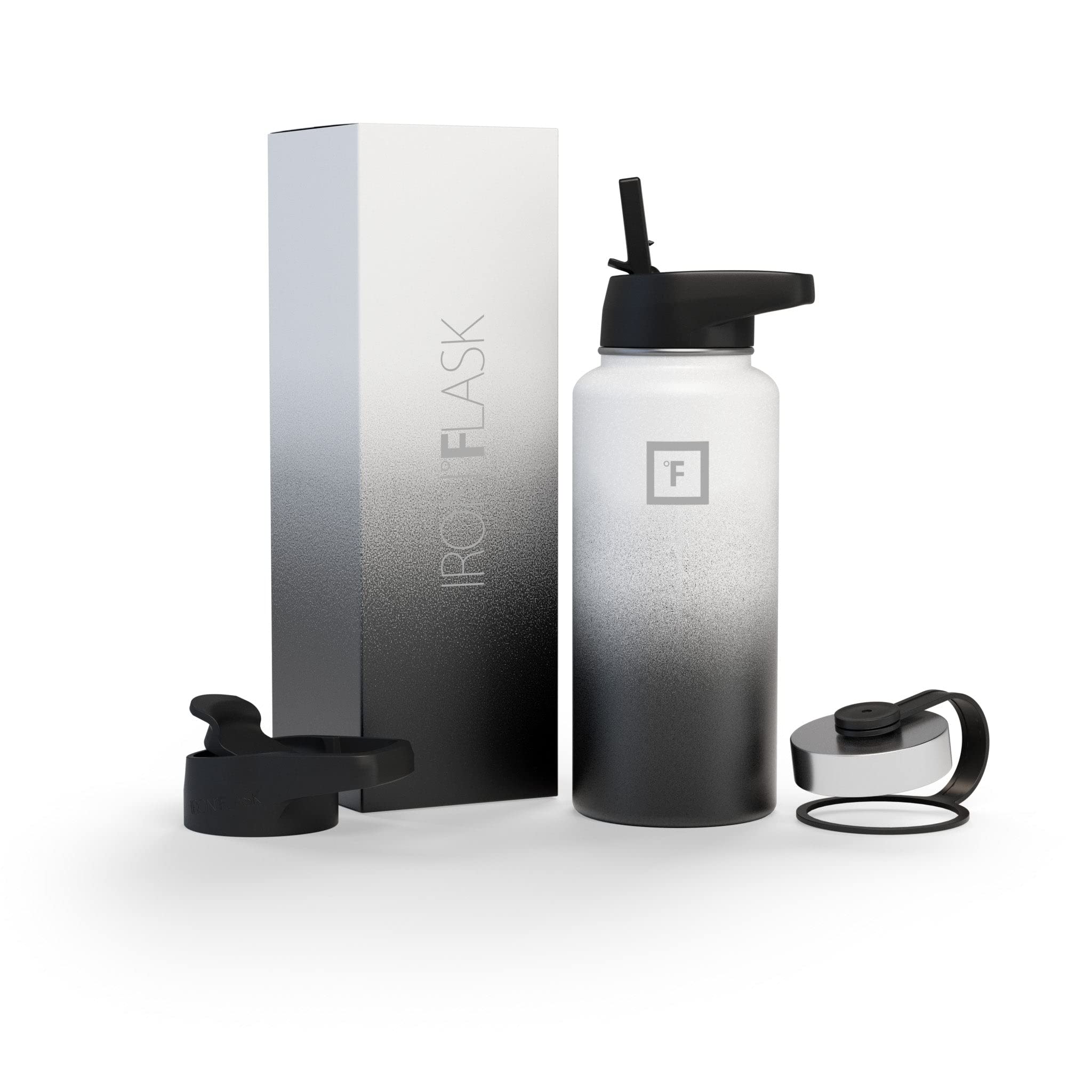 Foto 1 | Frasco De Hidratación Iron °flask Para Acampar Y Hacer Senderismo, 960 Ml, 3 Tapas - Venta Internacional.