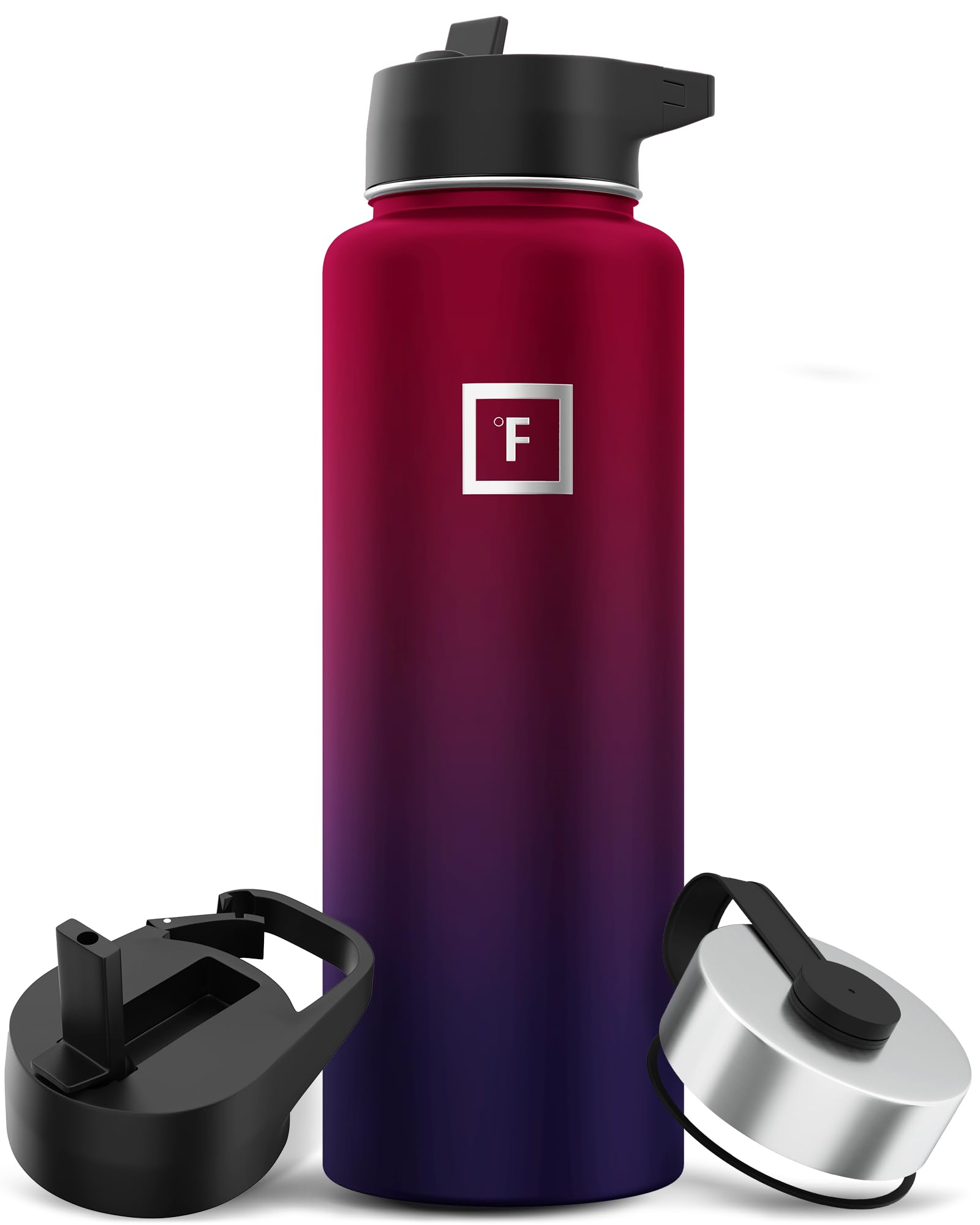 Botella De Agua Iron °flask Camping & Hiking 1.2 L Dark Rainbow - Venta Internacional.
